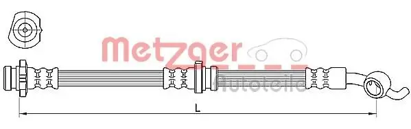 Bremsschlauch METZGER 4110391