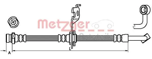 Bremsschlauch METZGER 4110453