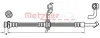 Bremsschlauch Hinterachse links METZGER AUTOTEILE 4110452