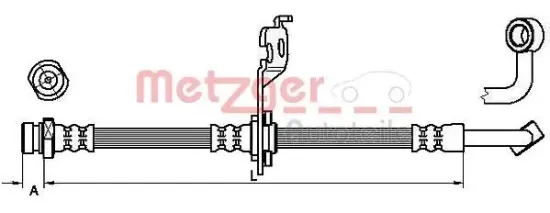 Bremsschlauch METZGER 4110453 Bild Bremsschlauch METZGER 4110453