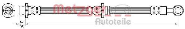 Bremsschlauch METZGER 4110461