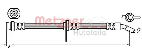 Bremsschlauch METZGER 4110468 Bild Bremsschlauch METZGER 4110468