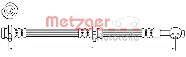 Bremsschlauch METZGER 4110471