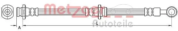 Bremsschlauch METZGER 4110670