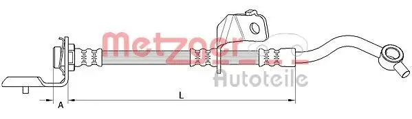 Bremsschlauch METZGER 4110819