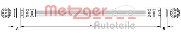 Bremsschlauch METZGER AUTOTEILE 4110994