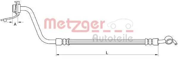 Bremsschlauch METZGER 4111056