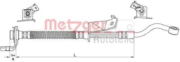 Bremsschlauch METZGER 4111062