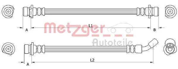 Bremsschlauch METZGER 4111072