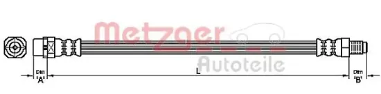 Bremsschlauch Hinterachse links Hinterachse rechts METZGER AUTOTEILE 4111099 Bild Bremsschlauch Hinterachse links Hinterachse rechts METZGER AUTOTEILE 4111099
