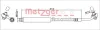 Bremsschlauch Hinterachse links METZGER AUTOTEILE 4111348