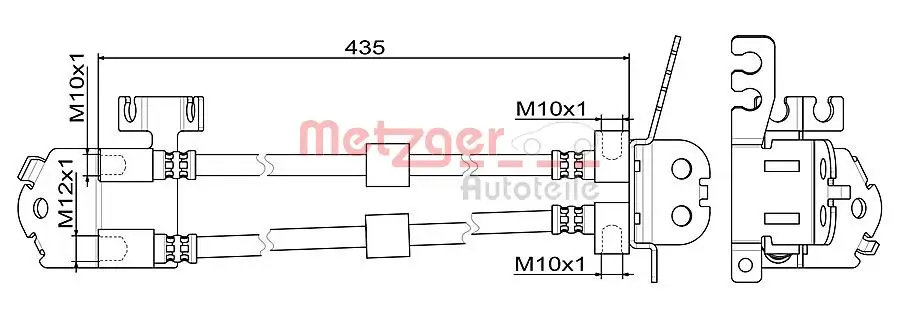 Bremsschlauch METZGER 4111357