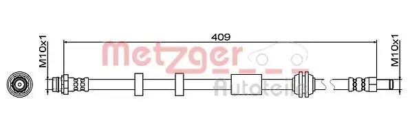 Bremsschlauch METZGER 4111468