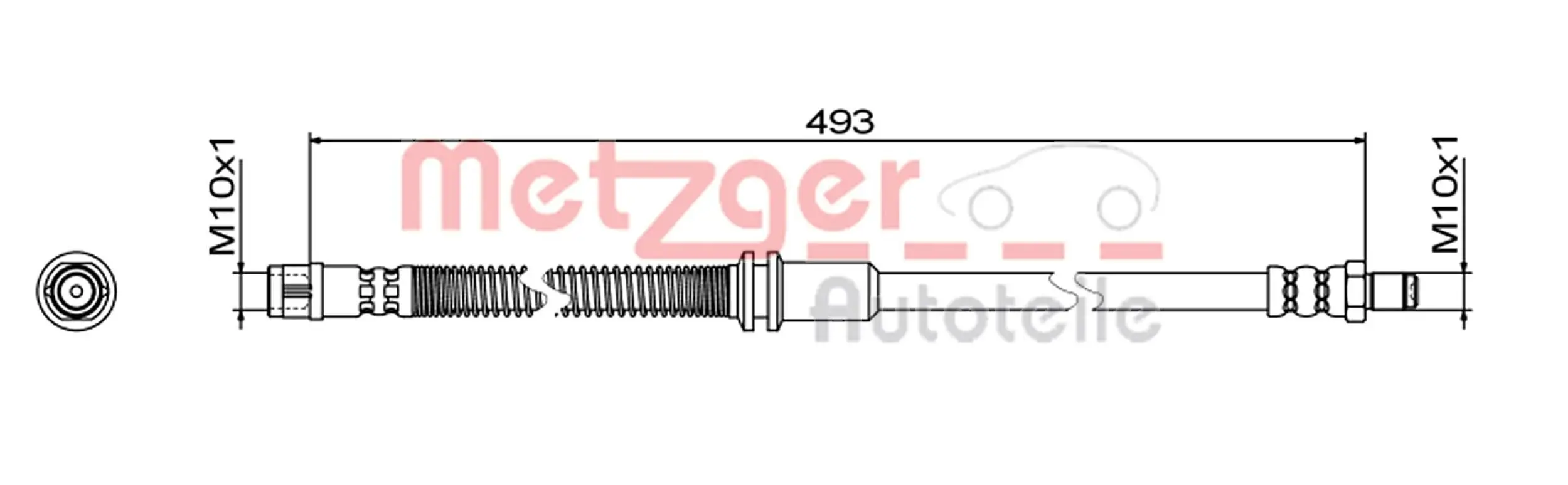 Bremsschlauch METZGER 4111482