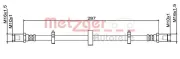 Bremsschlauch METZGER AUTOTEILE 4111492