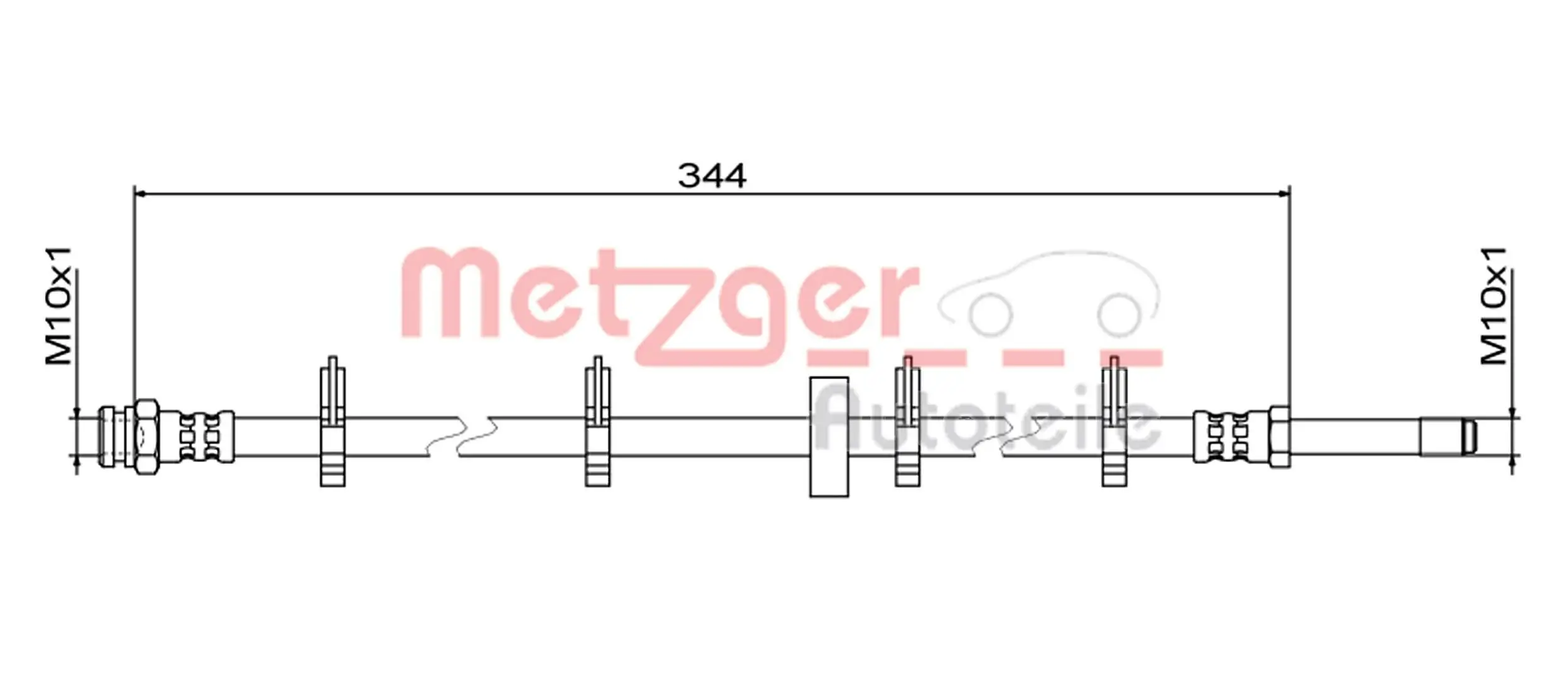 Bremsschlauch METZGER 4111499
