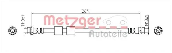 Bremsschlauch METZGER 4111544