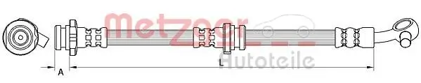 Bremsschlauch METZGER 4111546