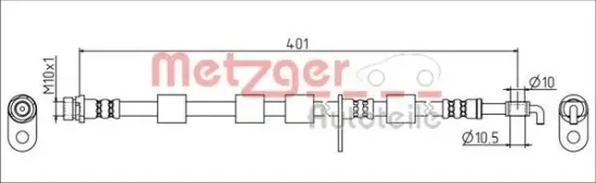 Bremsschlauch METZGER 4111555 Bild Bremsschlauch METZGER 4111555