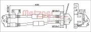 Bremsschlauch METZGER 4111557