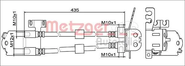 Bremsschlauch METZGER 4111558