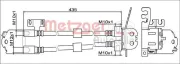 Bremsschlauch METZGER 4111558