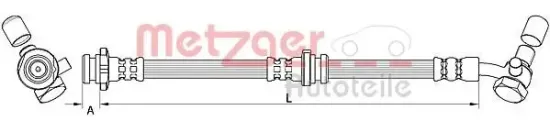 Bremsschlauch METZGER 4111581 Bild Bremsschlauch METZGER 4111581