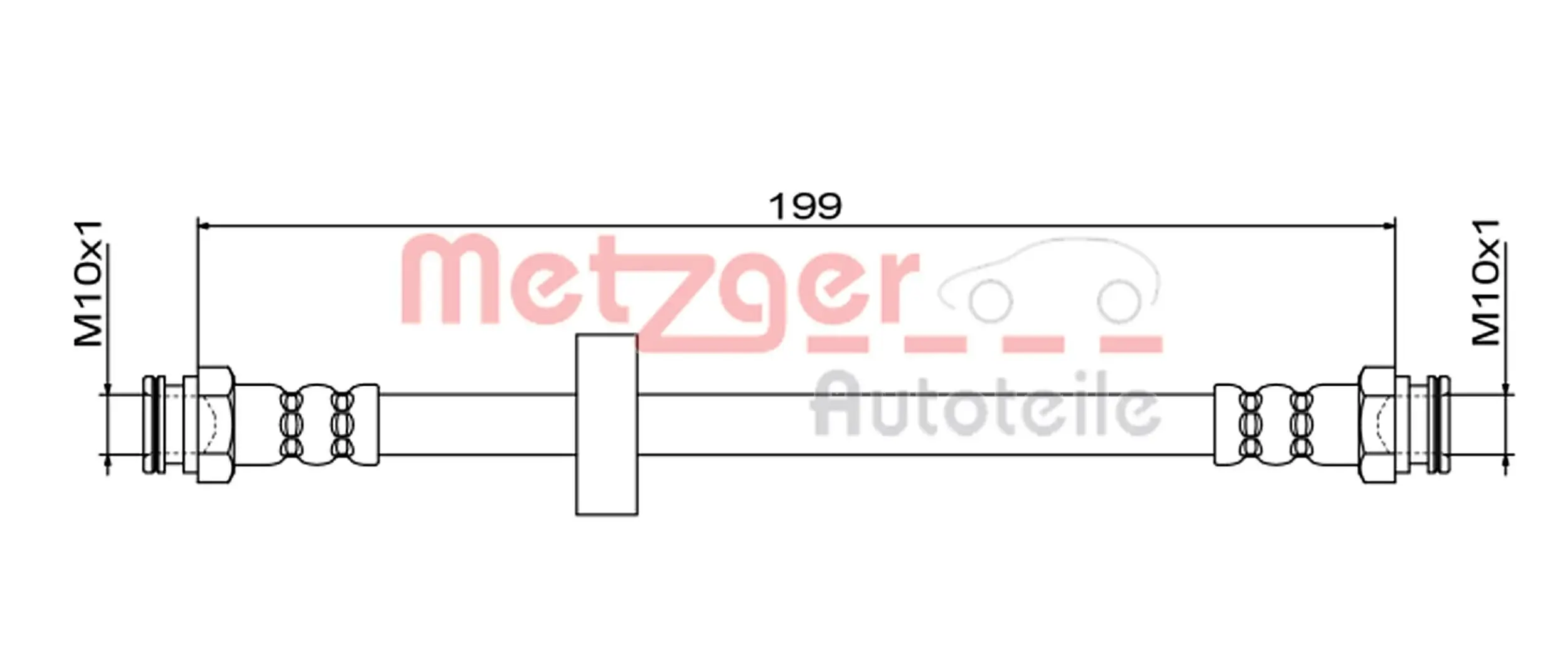 Bremsschlauch METZGER 4111620