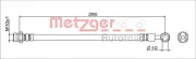 Bremsschlauch Hinterachse links Hinterachse rechts am Bremssattel METZGER 4111743