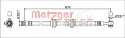 Bremsschlauch Hinterachse links METZGER 4111755