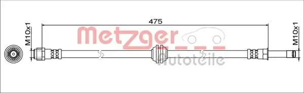 Bremsschlauch METZGER 4111773