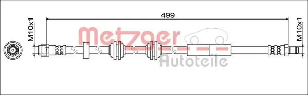 Bremsschlauch METZGER 4111776