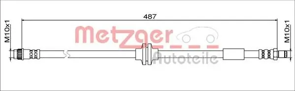 Bremsschlauch METZGER 4111792