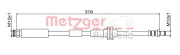 Bremsschlauch Vorderachse links Vorderachse rechts METZGER 4111800