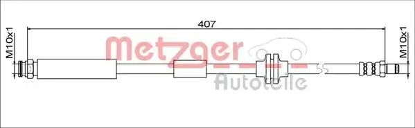 Bremsschlauch METZGER 4111801