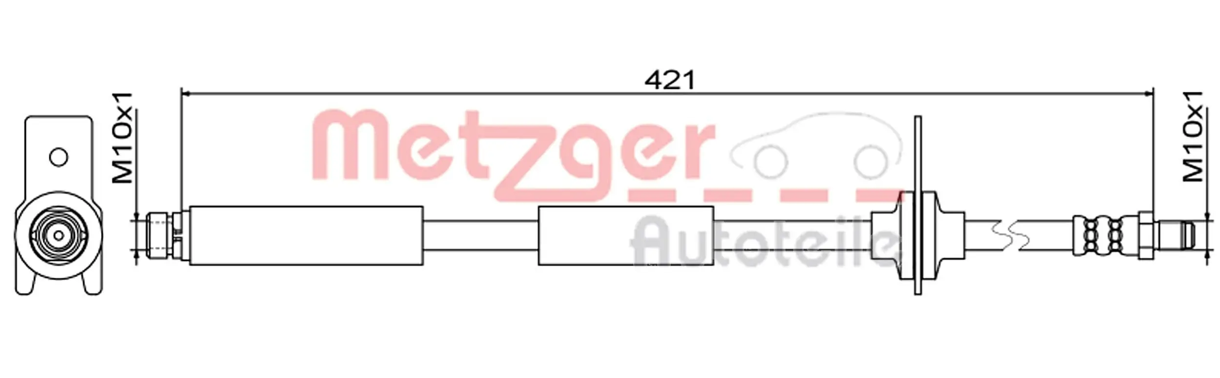 Bremsschlauch METZGER 4111814