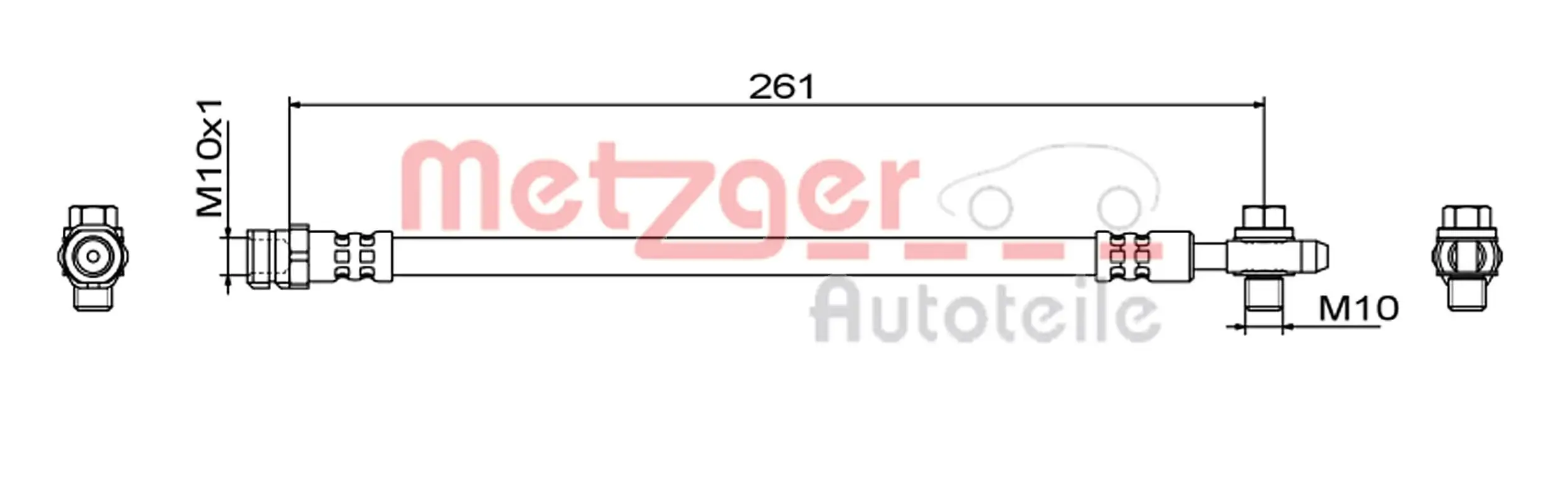 Bremsschlauch METZGER 4111829