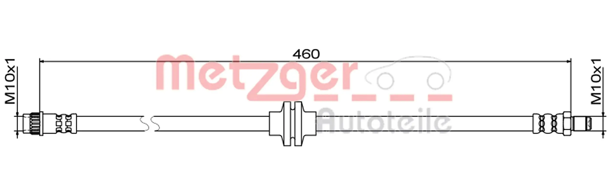 Bremsschlauch METZGER 4111833