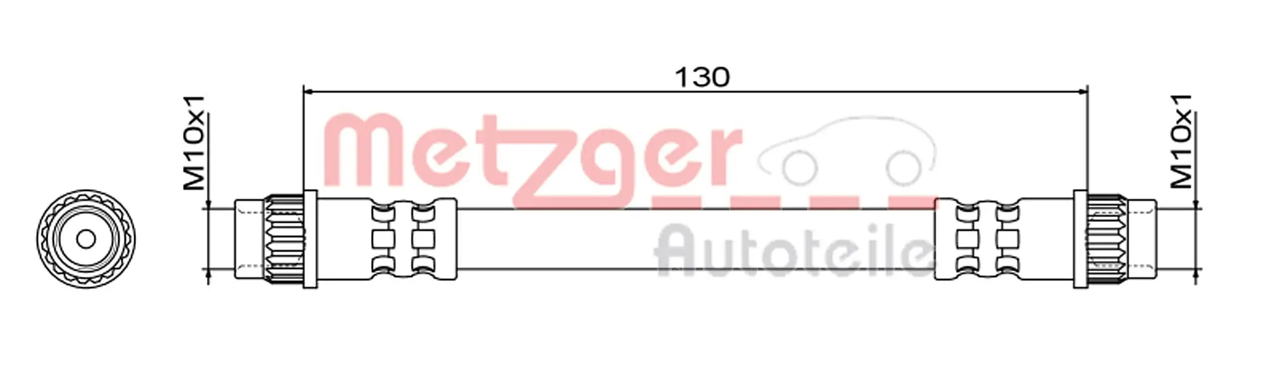 Bremsschlauch METZGER 4111837