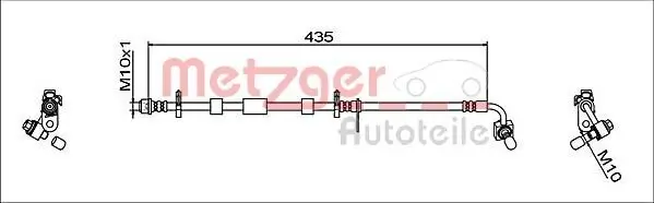 Bremsschlauch METZGER 4111928