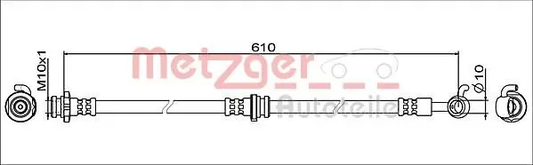 Bremsschlauch METZGER 4111961