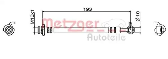 Bremsschlauch METZGER 4112005 Bild Bremsschlauch METZGER 4112005