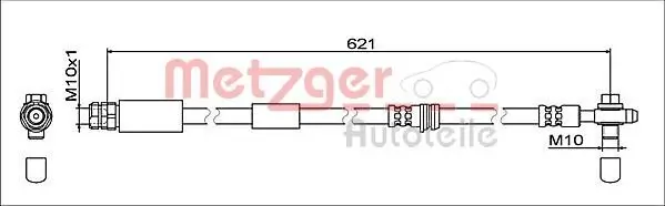 Bremsschlauch METZGER 4112032