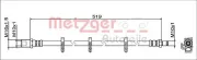 Bremsschlauch Hinterachse links Hinterachse rechts METZGER AUTOTEILE 4112047