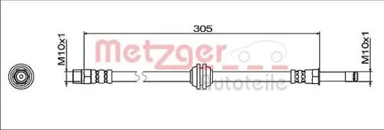 Bremsschlauch METZGER 4112065 Bild Bremsschlauch METZGER 4112065