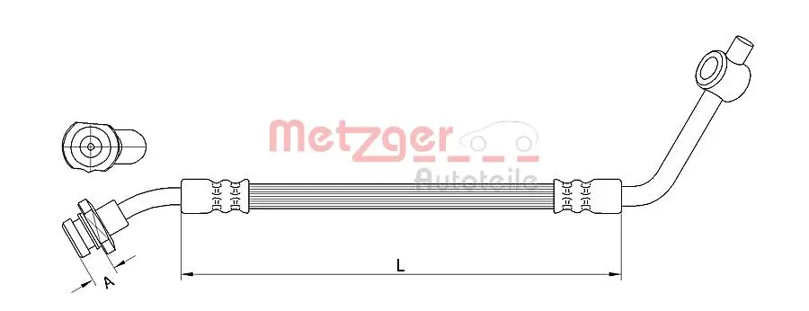 Bremsschlauch METZGER 4112533