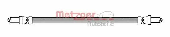 Bremsschlauch Hinterachse links Hinterachse rechts METZGER AUTOTEILE 4112534