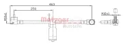 Bremsschlauch METZGER 4112540