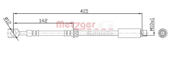 Bremsschlauch METZGER 4113679 Bild Bremsschlauch METZGER 4113679