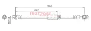 Bremsschlauch METZGER 4116203